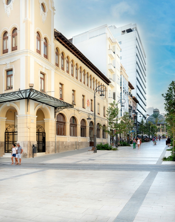 Avenida de la Constitución y plaza Ruperto Chapí