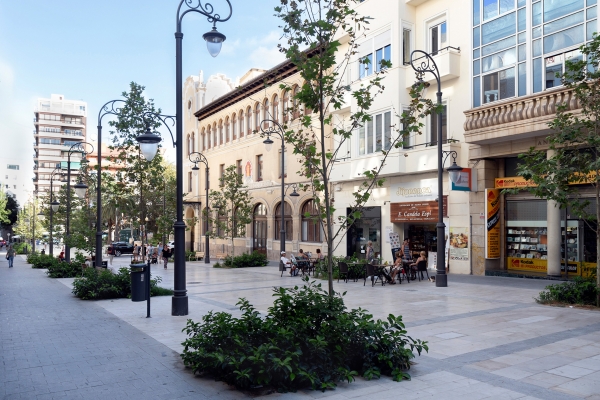 Avenida de la Constitución y plaza Ruperto Chapí